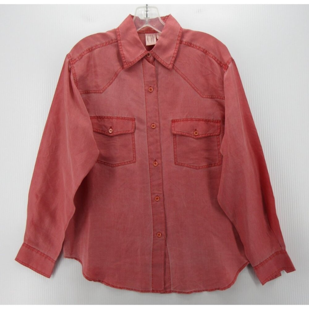 VINTAGE Clifford & Wills Top XS Silk Shirt Western Button Up Field
